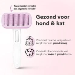 Lubadoo® - Kattenborstel - Hondenborstel - Kattenkam - Kattenhaar - Hondenhaar - Huisdierhaar Verwijderaar - Haarverwijderaar Voor Huisdieren - Langharig - Kortharig - Roze -Huisdierbenodigdheden 1200x1200 283