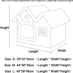 CAT Kattenmand Kattenhuis Maat M - Lekker Slapen Bed Hond Katten Huis Verwijderbare Kussen Ingesloten Pet Bed Voor Kat Kittens Puppy Pet Kat Accessoires -Huisdierbenodigdheden 1200x1200 2855