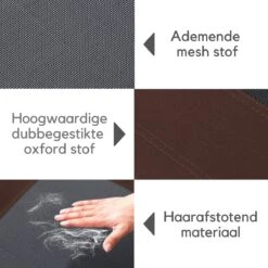 Hondenbed - Hondenstretcher - Honden Ligbed - L - Draagbaar - 92Lx76Bx18H Cm - Bruin -Huisdierbenodigdheden 1200x1200 2880