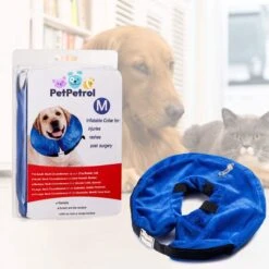 PetPetrol Opblaasbare Hondenkraag - Opblaasbare Kraag Hond - Beschermkraag Opblaasbaar Voor Honden/katten - Blauw - Small -Huisdierbenodigdheden 1200x1200 2930