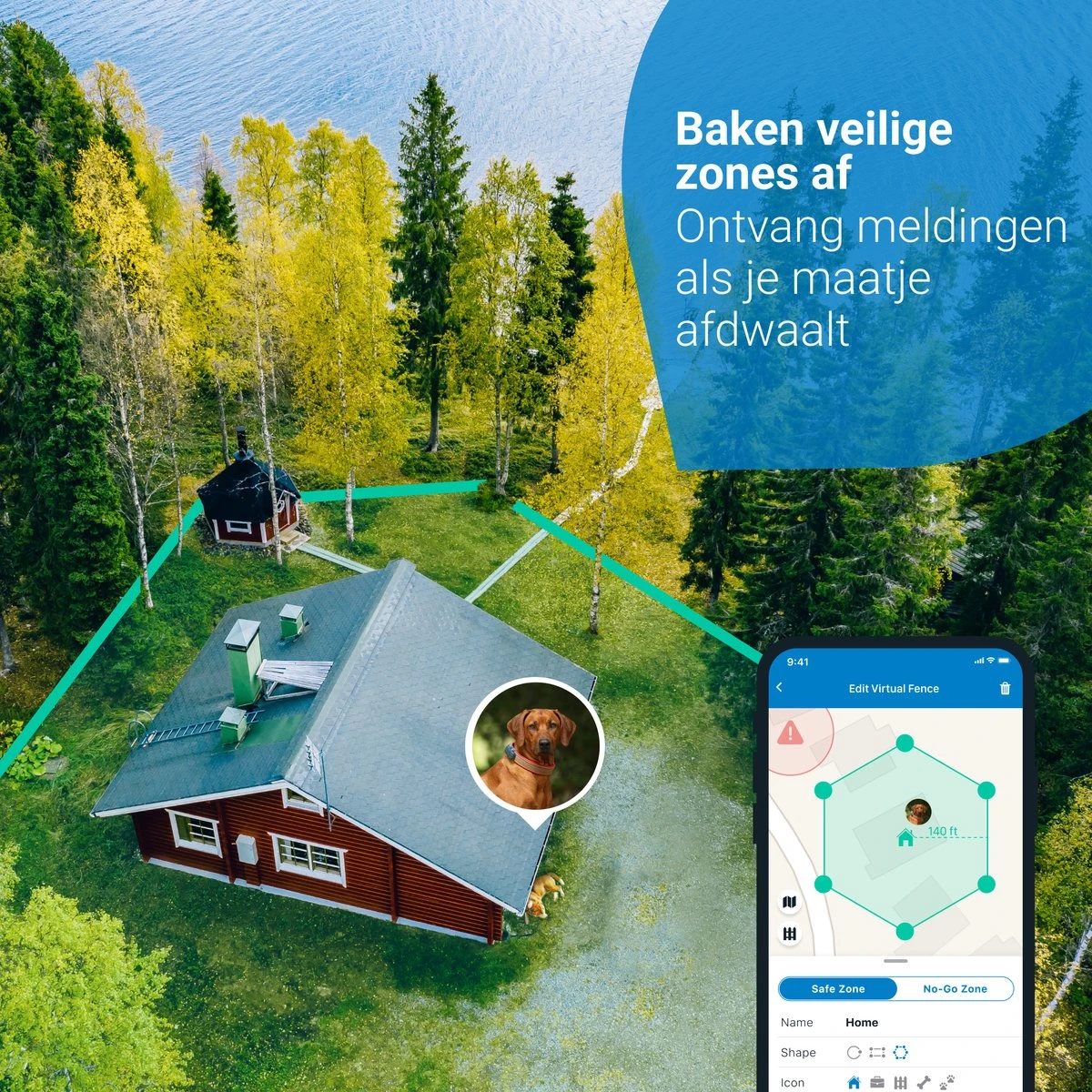 Tractive GPS DOG 4 - GPS Tracker Voor Honden & Activiteitenmonitor - Past Op Meeste Halsbanden - Donkerblauw 3 Tractive GPS DOG 4 - GPS Tracker Voor Honden & Activiteitenmonitor - Past Op Meeste Halsbanden - Donkerblauw - Afbeelding 3