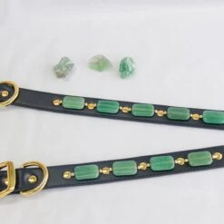 Merkloos Hondenhalsband Met Edelstenen - Avonturijn - Maat L - Kalmerend - Leer - Luxe Band -Huisdierbenodigdheden 1200x1200 2977