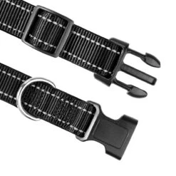 Halsband Hond - Reflecterend - Zwart - Maat M - Oersterk - Waterdicht - Hondenhalsband - Geschikt Voor Iedere Hondenriem - Voor Middelgrote Honden -Huisdierbenodigdheden 1200x1200 2994