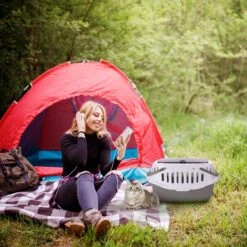 Nobleza 41WSJ - Reisbench - Reismand - Transportbox - 58 X 40 X 42.5 Cm - Grijs -Huisdierbenodigdheden 1200x1200 3192