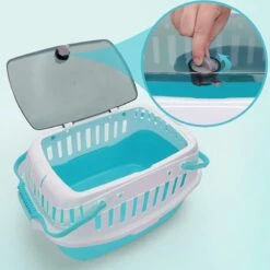 Nobleza 41WSI - Reisbench - Reismand - Transportbox - 58 X 40 X 42.5 Cm - Blauw -Huisdierbenodigdheden 1200x1200 3198