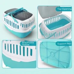 Nobleza 41WSI - Reisbench - Reismand - Transportbox - 58 X 40 X 42.5 Cm - Blauw -Huisdierbenodigdheden 1200x1200 3199