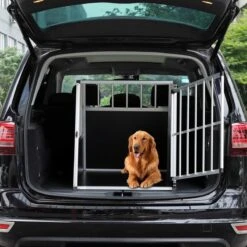 Cadoca Honden Transportbox L – Aluminium – 90x66x72cm Afsluitbaar -Huisdierbenodigdheden 1200x1200 3202