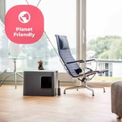 Hoopo® Dome Kattenbak Grijs - Kattenbak - Kattenbakschep - Kattenbakmat -Huisdierbenodigdheden 1200x1200 3223