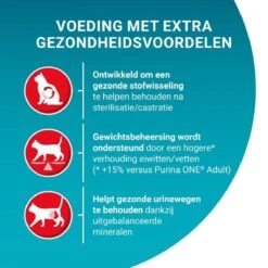 Purina ONE Sterilcat Adult - Kattenvoer Kip & Tarwe - 6kg -Huisdierbenodigdheden 1200x1200 3410
