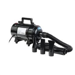 Hondenföhn/Waterblazer - Verstelbare Vermogen Standen (500W Tot 2400W) En Verstelbare Temperatuur - Zwart