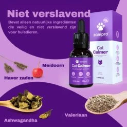 Aerend - Kalmerende Druppels Voor Katten - Anti-stress - Zanipro® 30ml - 100% Natuurlijk Uit Het Verenigd Koninkrijk - Met Ashwagandha & Valeriaan - No Stress Druppels Om Gedragsproblemen Te Verlichten - Voor Thuis En Onderweg -Huisdierbenodigdheden 1200x1200 3429