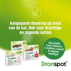 Dronspot Spot On Ontwormingsmiddel Voor Middelgrote Katten (2,5 Kg - 5 Kg) 2 Pipetten -Huisdierbenodigdheden 1200x1200 3457