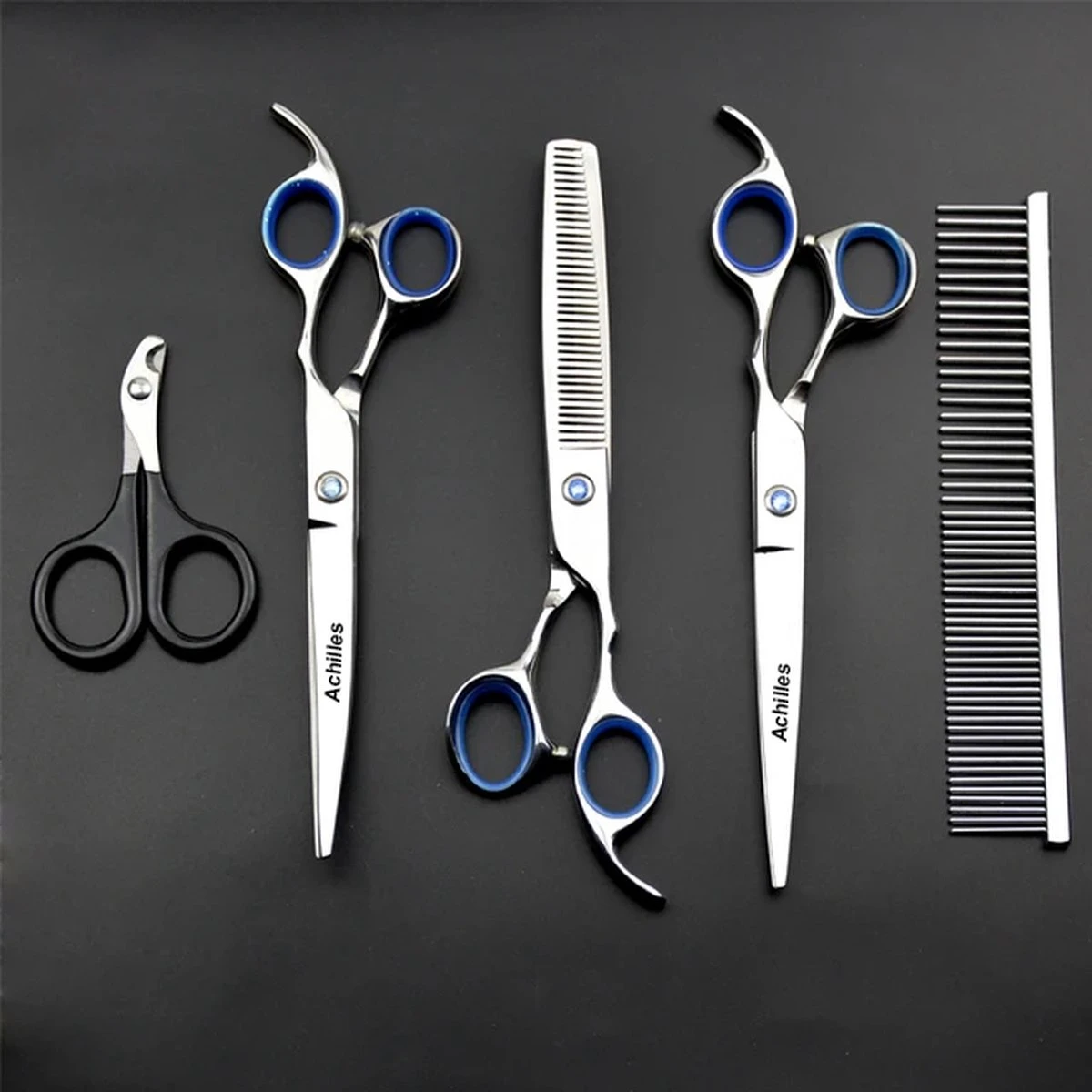 Hondenschaar - Scharenset Hond - 6-Delige Scharenset - Trimschaar Voor Honden - Huisdier Knipset 2 Hondenschaar - Scharenset Hond - 6-Delige Scharenset - Trimschaar Voor Honden - Huisdier Knipset - Afbeelding 2