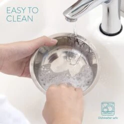 Navaris Verhoogd Dubbel Dieren Voedingsstation - 2 Kommen Voor Katten En Kleine Honden - Roestvrij Staal - Verhoogde Bamboe Standaard -Huisdierbenodigdheden 1200x1200 3572