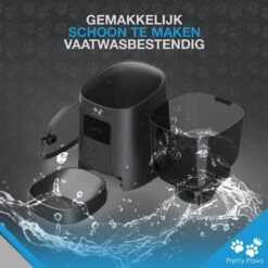Pretty Paws PP005 Wifi Voerautomaat Zwart - Automatische Voerbak - Slimme Voerautomaat Met App - Instelbaar Voedingsschema - WIFI -Huisdierbenodigdheden 1200x1200 3578