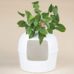 XXL Kattenbak – Verborgen Kattentoilet – Flower XXL Wit Voor Grote Katten Van RHRQuality -Huisdierbenodigdheden 1200x1200 3625