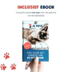 JC Pets Premium Kattenbak Systeem - Inclusief 2.5KG / 4L Kattenbakvulling - Zelfreinigend -Huisdierbenodigdheden 1200x1200 3630