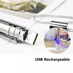 Laserpen - Oplaadbaar Met USB - Rode Laser - RVS Zilver - UV - Zaklamp - LED - Kat - Katten Speeltjes - Kattenspeelgoed - 7 Verschillende Standen -Huisdierbenodigdheden 1200x1200 3665