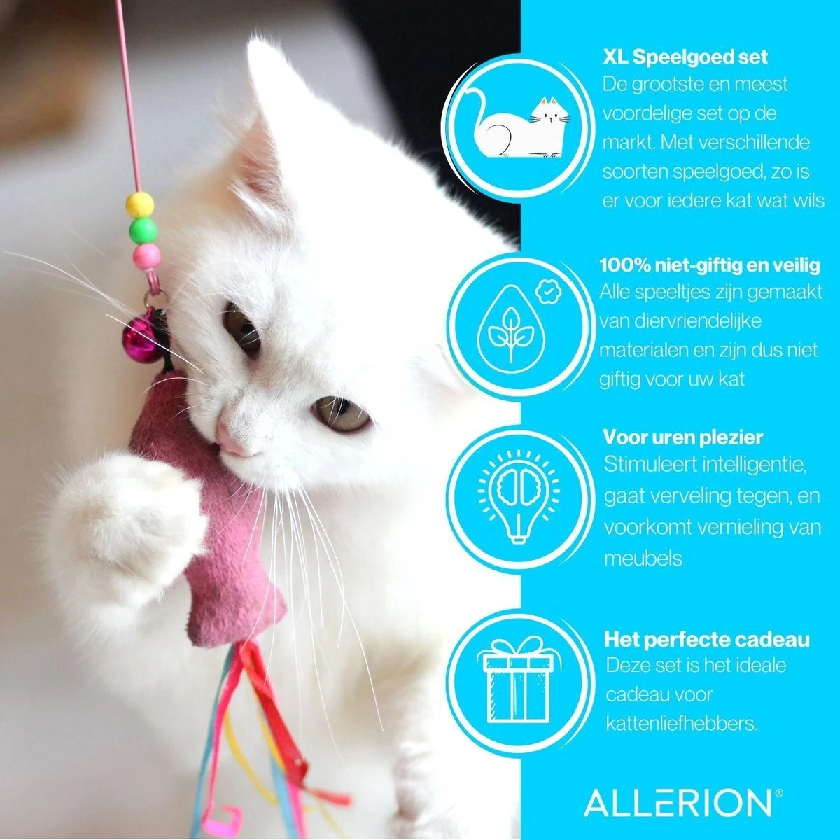 Allerion Kattenspeeltjes Set – 30-delig – Intelligentie 8 Allerion Kattenspeeltjes Set – 30-delig – Intelligentie - Afbeelding 8