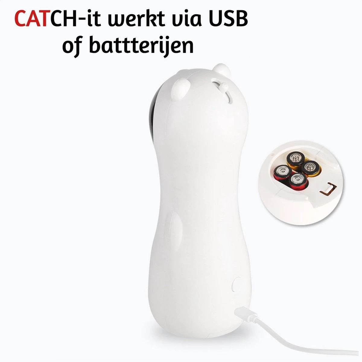 Merkloos Automatisch Kattenspeeltje Laser Intelligent Interactief Voor Katten – Laser Kat – 3 Verschillende Standen – Incl. Oplaadkabel – Geruisloze Motor 8 Merkloos Automatisch Kattenspeeltje Laser Intelligent Interactief Voor Katten – Laser Kat – 3 Verschillende Standen – Incl. Oplaadkabel – Geruisloze Motor - Afbeelding 8