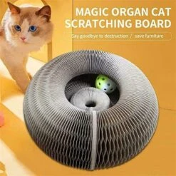 Magic Organ Cat Scratching Board Speelgoed |Magic Krab Karton Krabmat Voor Katten Design Krabkarton Voor Katten 2in 1 Met Speelgoed Balletje- Kattenspeeltjes - Alternatief Voor De Katten Krabpaal - Kattenspeelgoed -TikTok - TikTok Made Me Buy It -Huisdierbenodigdheden 1200x1200 3732