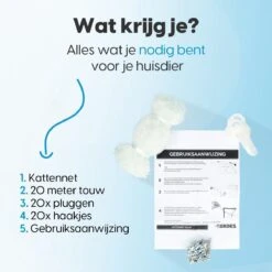 Kattennet - Balkon Net - Katten Gaas - Kattennet Balkon - Transparant - 8x3 M 15 Kattennet - Balkon Net - Katten Gaas - Kattennet Balkon - Transparant - 8x3 M -Huisdierbenodigdheden 1200x1200 3826