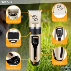 AVE Pets® Complete Hondentondeuse Set - Draadloos Tondeuse - Scheerapparaat Voor Je Hond Of Kat - Huisdier Trimmer - Professionele Dierentondeuse - Dieren Verzorging -Huisdierbenodigdheden 1200x1200 383