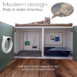 Cellavi XL Kattenluik Zwart Met Tunnel - Hondenluik - 4 Vergrendelingsstanden - 30,5 X 27,5 X 7,5 Cm -Huisdierbenodigdheden 1200x1200 3854