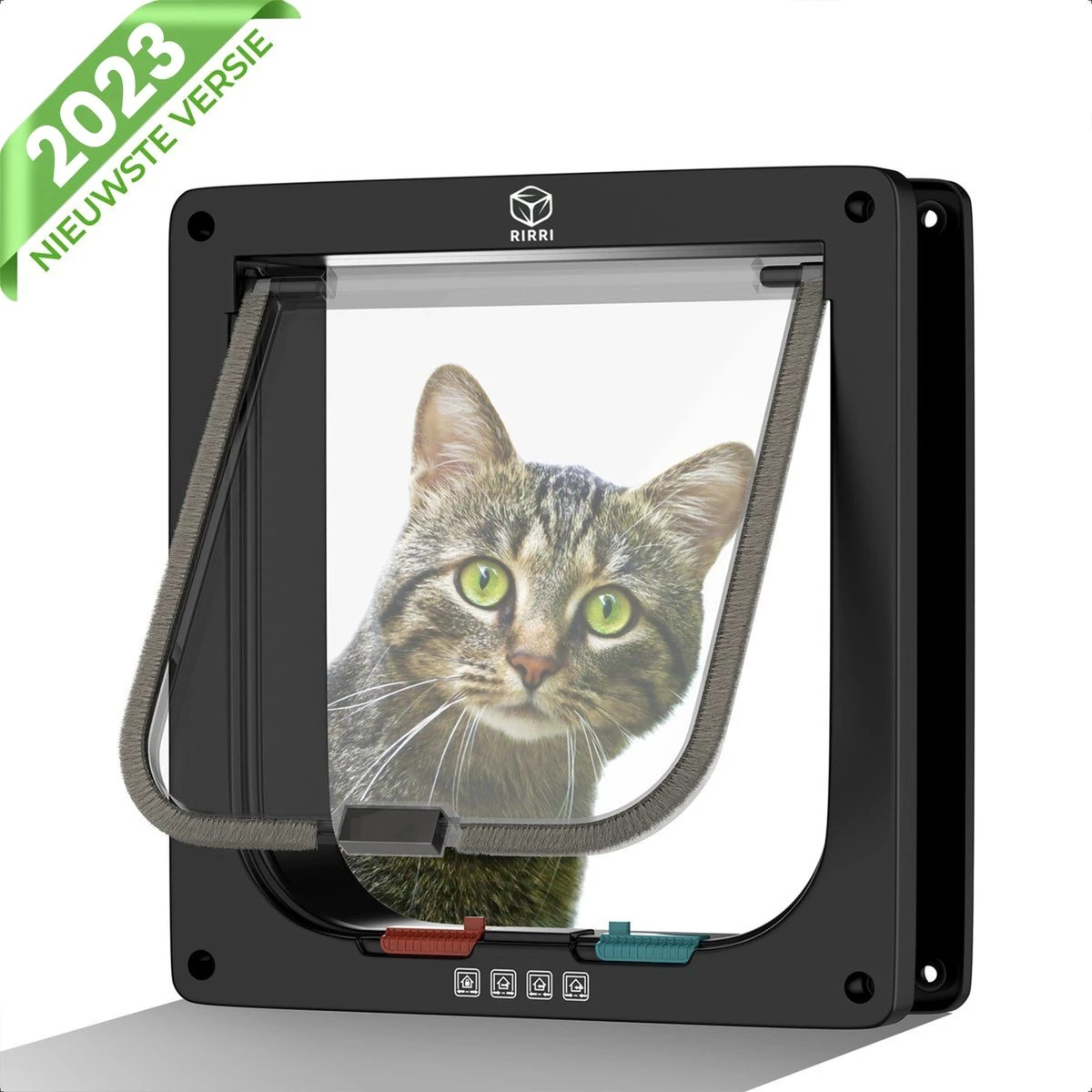 Rirri Kattenluik Met Tunnel - 4 Vergrendelingsstanden - Weersbestendig - Binnen En Buiten - Maat L - Zwart - 25,5 X 23.5 Cm 1 Rirri Kattenluik Met Tunnel - 4 Vergrendelingsstanden - Weersbestendig - Binnen En Buiten - Maat L - Zwart - 25,5 X 23.5 Cm