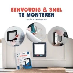 JC Pets Premium Kattenluik - Inclusief Tunnel - 4 Vergrendelingsstanden - Zwart - 20 X 19 X 5.5 Cm - Waterdicht -Huisdierbenodigdheden 1200x1200 3894