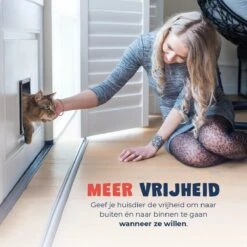 JC Pets Premium Kattenluik - Inclusief Tunnel - 4 Vergrendelingsstanden - Zwart - 20 X 19 X 5.5 Cm - Waterdicht -Huisdierbenodigdheden 1200x1200 3899