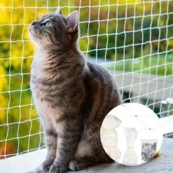 Kattennet Premium - 800 X 300 CM - Kattennet Voor Balkon - Transparant - Balkon Net - Makkelijk Te Monteren- Kattengaas 14 Kattennet Premium - 800 X 300 CM - Kattennet Voor Balkon - Transparant - Balkon Net - Makkelijk Te Monteren- Kattengaas -Huisdierbenodigdheden 1200x1200 3915