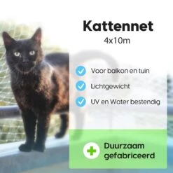 Kattennet Voor Balkon 4 X 10 M - Kattennet - Katten Gaas - Zwart 10 Kattennet Voor Balkon 4 X 10 M - Kattennet - Katten Gaas - Zwart -Huisdierbenodigdheden 1200x1200 3924