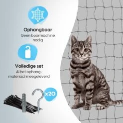 Kattennet Voor Balkon 4 X 10 M - Kattennet - Katten Gaas - Zwart 13 Kattennet Voor Balkon 4 X 10 M - Kattennet - Katten Gaas - Zwart -Huisdierbenodigdheden 1200x1200 3927