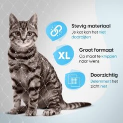 Kattennet Voor Balkon 4x10 Meter - Katten Gaas - Kattennet Balkon - Katten Net - Transparant 10 Kattennet Voor Balkon 4x10 Meter - Katten Gaas - Kattennet Balkon - Katten Net - Transparant -Huisdierbenodigdheden 1200x1200 3930