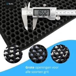 Tenify Kattenbakmat + Extra Kattenbak Schepje - 40 X 50 Cm - Waterdicht - Dubbele Laag - Honingraatstructuur - Uitloopmat - Mat -Huisdierbenodigdheden 1200x1200 3949
