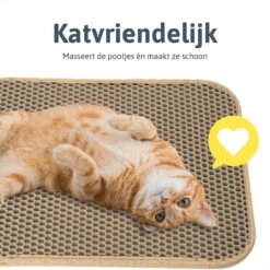 Kattenbakmat - 40 X 50 Cm - Creamy White - Uitloopmat Kat - Kattenbakvulling - Opvang Ruimte - Grit Opvanger - Waterdicht - Beige - Eco-friendly - Incl. Speeltje 14 Kattenbakmat - 40 X 50 Cm - Creamy White - Uitloopmat Kat - Kattenbakvulling - Opvang Ruimte - Grit Opvanger - Waterdicht - Beige - Eco-friendly - Incl. Speeltje -Huisdierbenodigdheden 1200x1200 3964