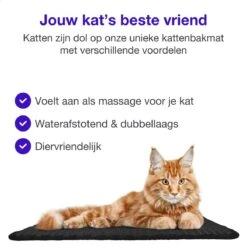 SIMU Lifestyle - Kattenbakmat - Grit Opvanger - Dubbele Laag - Waterdicht - Zwart - 50x40 Cm -Huisdierbenodigdheden 1200x1200 3981