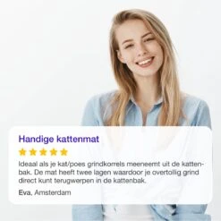 SIMU Lifestyle - Kattenbakmat - Grit Opvanger - Dubbele Laag - Waterdicht - Zwart - 50x40 Cm -Huisdierbenodigdheden 1200x1200 3982