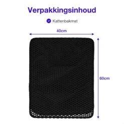 SIMU Lifestyle - Kattenbakmat - Grit Opvanger - Dubbele Laag - Waterdicht - Zwart - 50x40 Cm -Huisdierbenodigdheden 1200x1200 3983