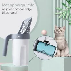 Fliksy Kattenbak Schep - Kattenbak Schepje Met Bakje - Kattenzakje - Katten - Haarverwijderaar - Kattenspeeltje 14 Fliksy Kattenbak Schep - Kattenbak Schepje Met Bakje - Kattenzakje - Katten - Haarverwijderaar - Kattenspeeltje -Huisdierbenodigdheden 1200x1200 4021