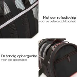 Opvouwbare Katten Reismand - Met Schouderband En Kattenbakmat - Reismand Kat - 49x30x26 Cm - Wasmachinebestendig - Zwart - Hondendraagtas - Kattenreismand - Draagtas Voor Dieren - Kattenmand -Huisdierbenodigdheden 1200x1200 4028