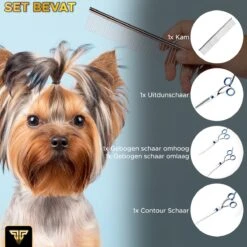 Toivo Schaar Voor Dieren - Zilver - Effileerscharen - Honden Scharenset - Dierenschaar - Set 5 Stuks - Trimscharen - Trimset - Uitdunschaar Hond - Schaar Honden -Huisdierbenodigdheden 1200x1200 406
