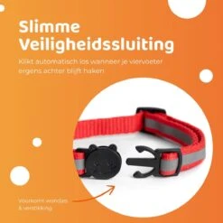 ACE Pets Reflecterende Kattenhalsband Met Veiligheidssluiting – Halsband Kat & Kitten - Met Adreskoker - Kittenhalsband & Kattenbandje Met Belletje - Geschikt Voor Apple Airtag - Zwart -Huisdierbenodigdheden 1200x1200 4085