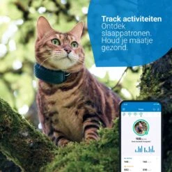 Tractive GPS CAT 4 - Kat GPS Tracker & Activiteitenmonitor - Past Op Meeste Halsbanden - Donkerblauw -Huisdierbenodigdheden 1200x1200 4090