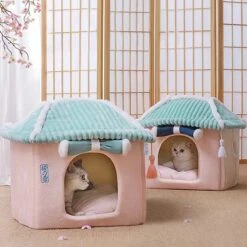 Merkloos Petsential Sakura Japanse Mand - Voor Katten (kattenmand) En Kleine Huisdieren (huisdierenmand) -Huisdierbenodigdheden 1200x1200 4108