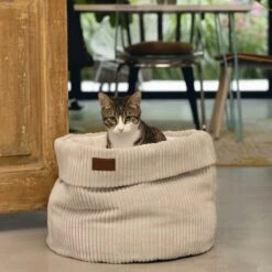 Designed By Lotte Kattenmand Ribbed Lichtgrijs 50 X 50 X 35 Cm -Huisdierbenodigdheden 1200x1200 4120