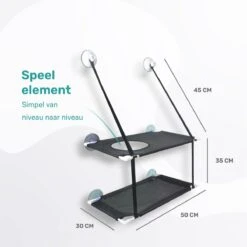 Raamhangmat - Dubbellaags - Met Zuignappen - 20kg Draag Gewicht - Kattenhangmat - Hangmat Kat - Kattenbed - Kattenkussen - Kattenbank - Kattenmand - Raam - Kattenhangmat Raam - Zwart - Radiator -Huisdierbenodigdheden 1200x1200 4124