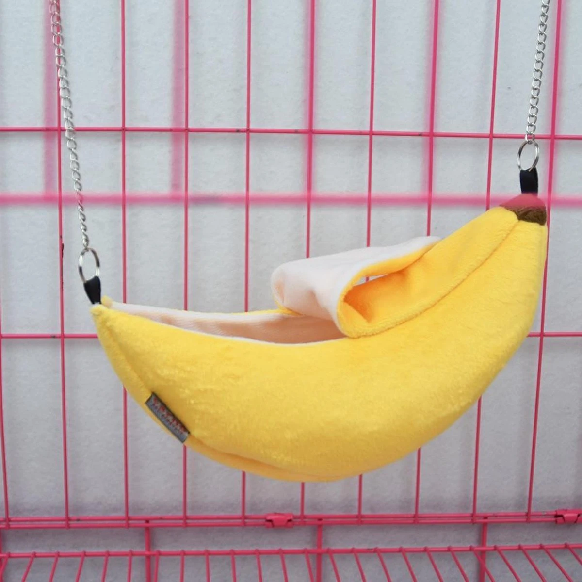 Merkloos Hamster Hangmat Banaan | Schommel Voor Hamsters/Kleine Knaagdieren | Hamster Speelgoed | Muis Speelgoed | Muis Hangmat 2 Merkloos Hamster Hangmat Banaan | Schommel Voor Hamsters/Kleine Knaagdieren | Hamster Speelgoed | Muis Speelgoed | Muis Hangmat - Afbeelding 2