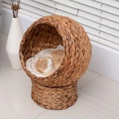 PawHut Kattenmand Rotan Kattennest Kattenbed Met Kussen Huisdierbed Bruin D30-104 21 PawHut Kattenmand Rotan Kattennest Kattenbed Met Kussen Huisdierbed Bruin D30-104 -Huisdierbenodigdheden 1200x1200 4188